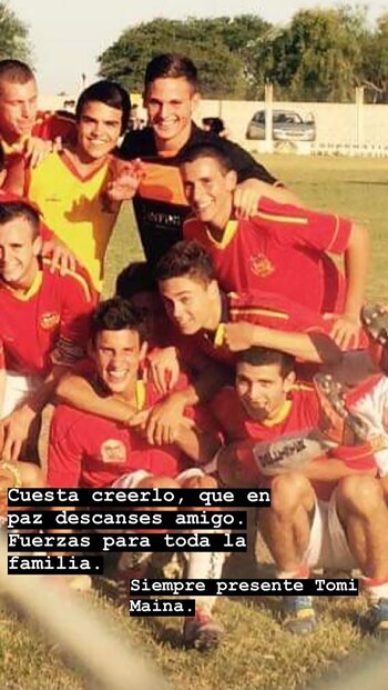 La foto con dedicatoria de