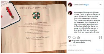 Instagram de Luis Novaresio