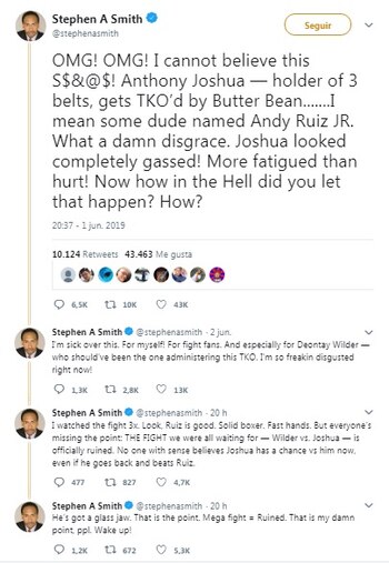 El periodista de ESPN manifestó