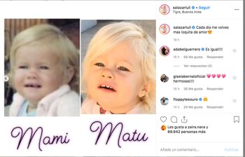 El posteo de la modelo