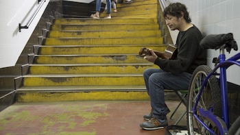 Ernesto Matarozzo, en el túnel
