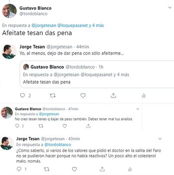 La discusión en Twitter entre