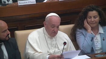 El papa Francisco antes jueces