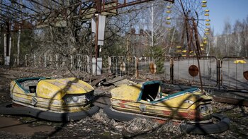 Autos chocadores de un viejo