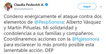 La gobernadora de Sonora, Claudia