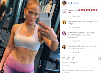 JLO lleva unos ajustados leggins