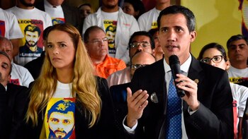 Lilian Tintori y Juan Guaidó