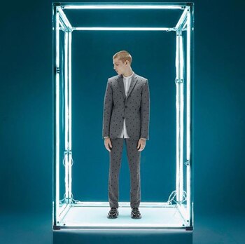 Blazer de lana en color