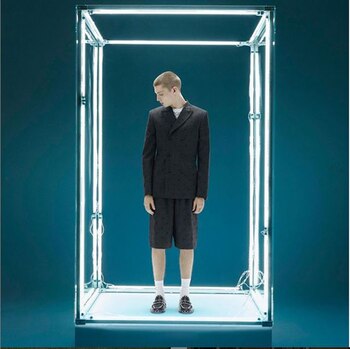 Blazer de lana gris oscuro