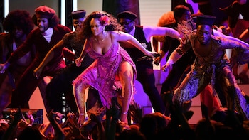 Rihanna en los premios Grammy