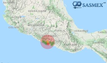 El sismo fue detectado inicialmente