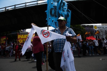 La venta de pañuelos durante