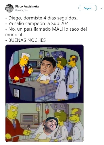 Maradona también presente en los