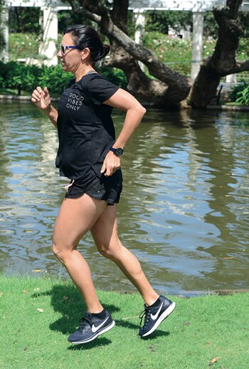 “Hay que animarse a salir, y correr”. El pequeño gran consejo de Fabi Hasbani para las que estén pensando en empezar a correr.