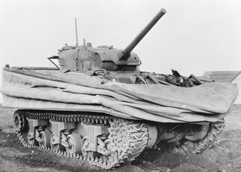 Un tanque Sherman adaptado para
