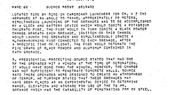 Según el informe técnico, las