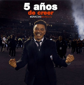 Marcelo Gallardo cumplió 5 años