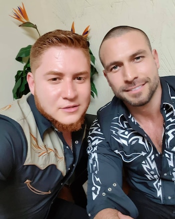 Toño Rojo con Rafael Amaya