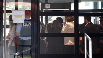 Shakira ingresando al Juzgado de