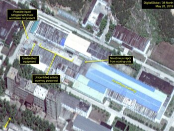 Movimiento de camiones cisterna, posiblemente