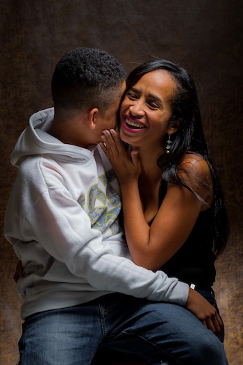 Verioska Martínez posa junto a