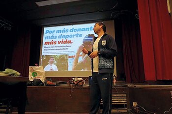 Durante una de sus conferencias