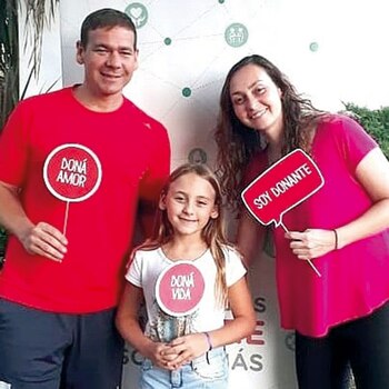 Junto a su hermana Vanina