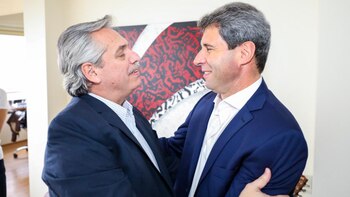 Alberto Fernández y Sergio Uñac