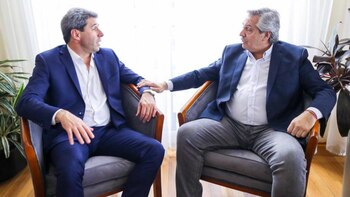 Fernández tendió puentes con los gobernadores más alejados de Cristina como Uñac (@sergiounac)