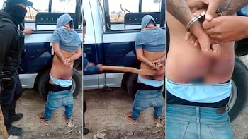 El presunto ladrón fue torturado por policías municipales de Tlajomulco, Jalisco (Foto: Especial)