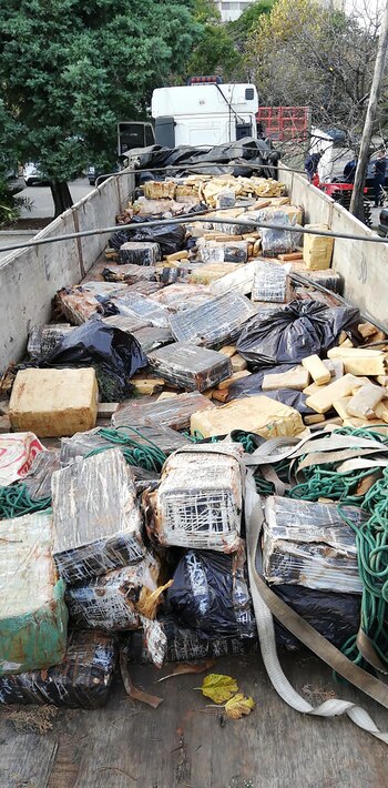 En total, la Policía incautó