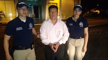 Jesús Sarria durante su captura,