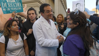 Rodríguez Lastra junto a los