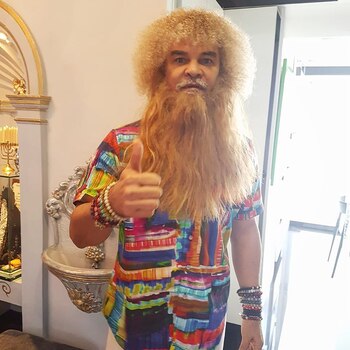 La barba que utilizó Valderrama