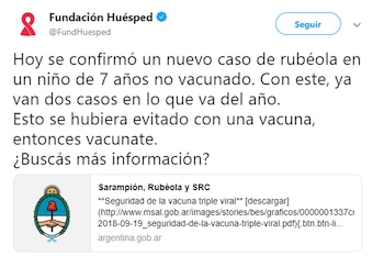 El tweet de la Fundación