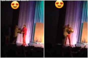 Baeva tuvo un detalle romántico