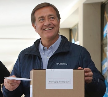 El precandidato a gobernador por