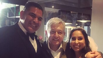 López Obrador, fotografiado con la