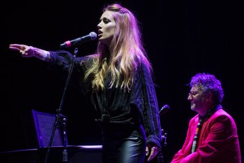 La cantante María Campos, que