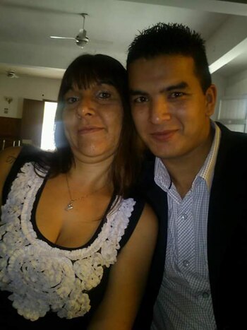 La pareja, antes del episodio del falso secuestro