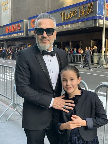 Kolankowsky y su hija Ámbar: