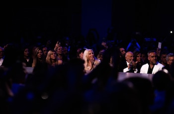 En primera fila: la familia