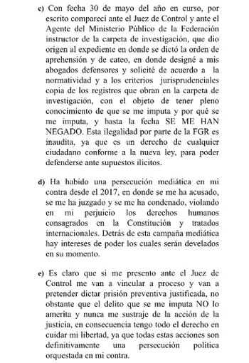 Emilio Lozoya declaró que ha