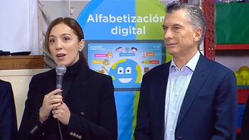 La gobernadora bonaerense, María Eugenia