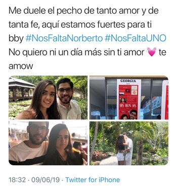 El último mensaje en Twitter