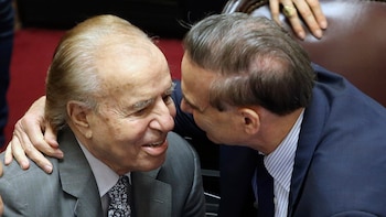 Carlos Menem y Miguel Ángel