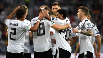 La selección de Alemania goleó