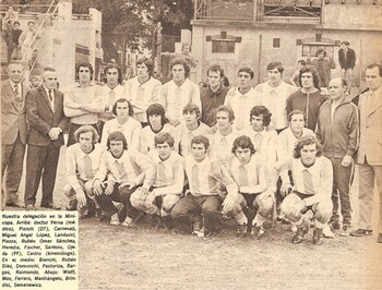 Una postal del plantel argentino