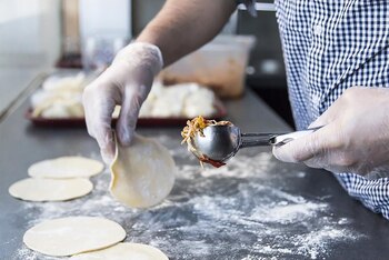 Las empanadas de carne picante,