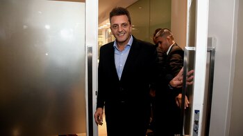 Sergio Massa, a la salida